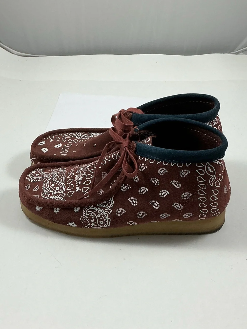Clark’s Original Wallabee Boots Brick Paisley Size 10